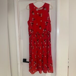 JustFab Vibrant Burnt Orange Dress